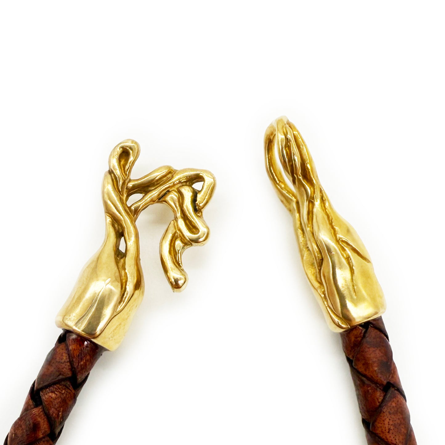 Aquarius Brass Brown Bracelet