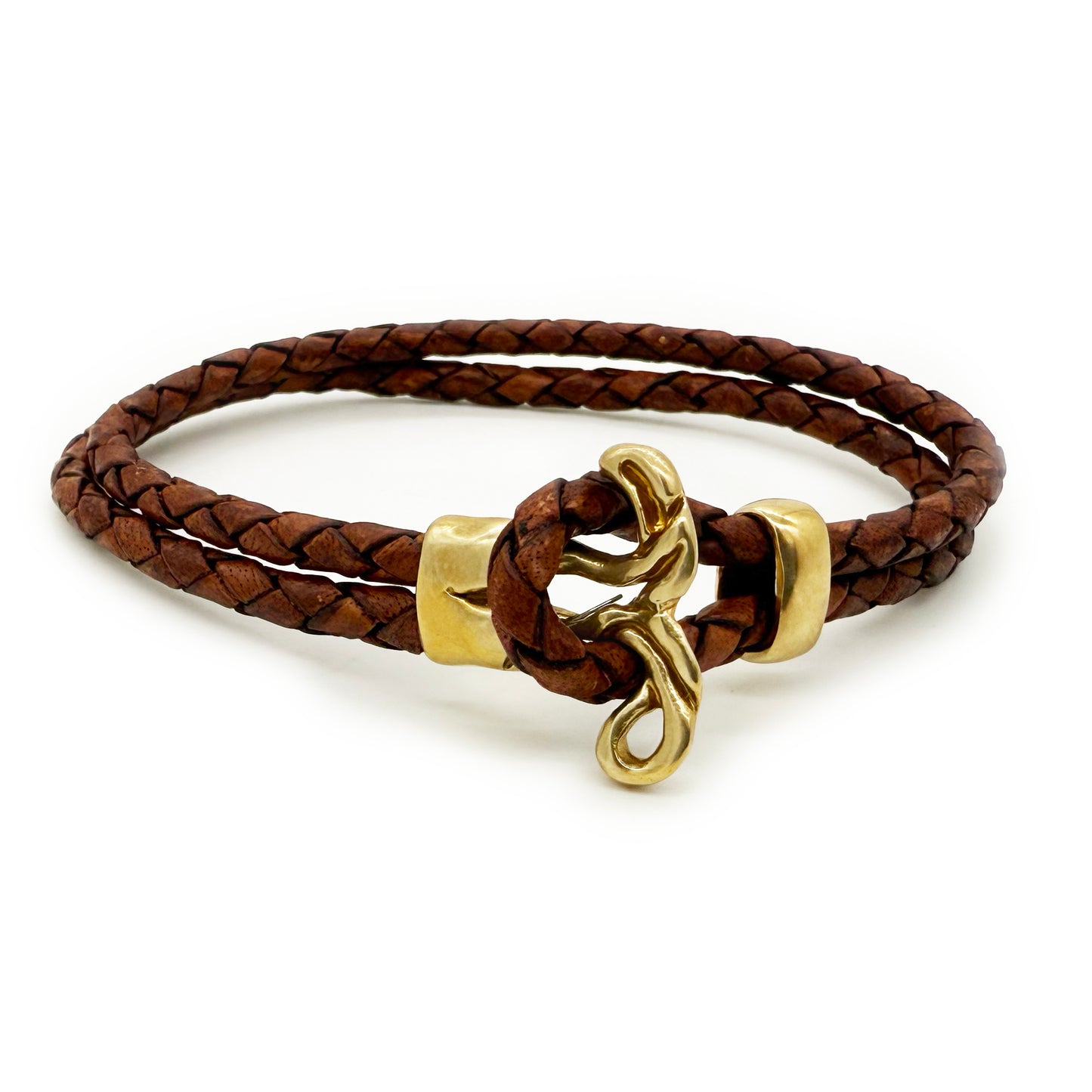 Gemini Brass Brown Bracelet