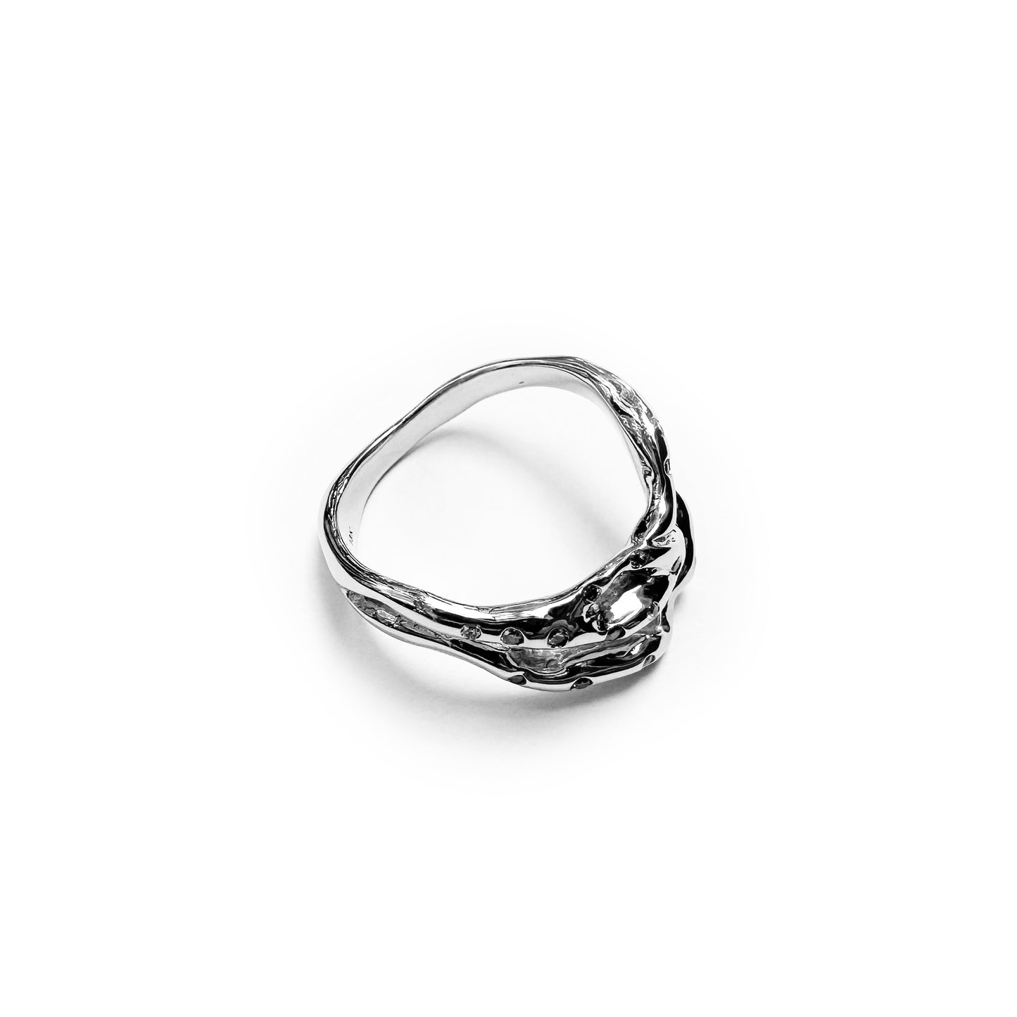 Diamond Jester 18k White Gold Ring