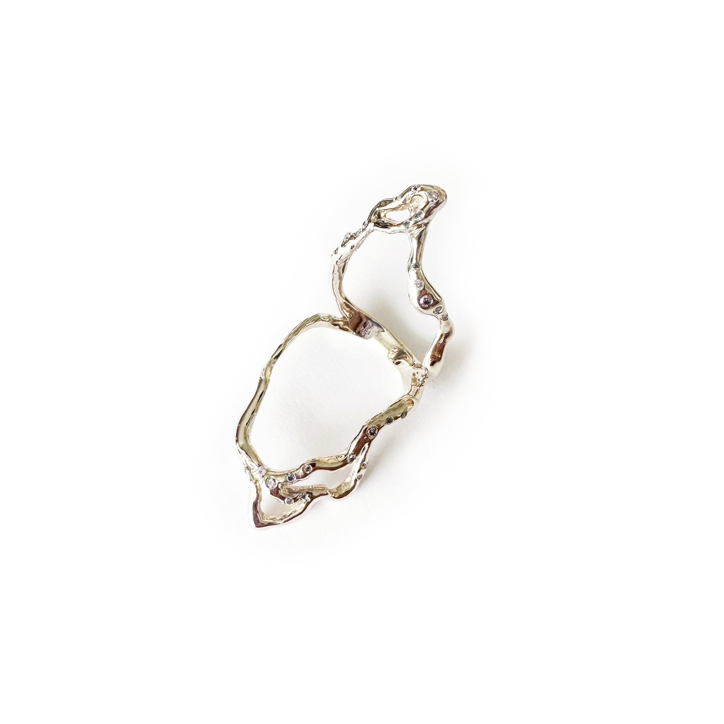 Cavaea 18k White Gold Ring