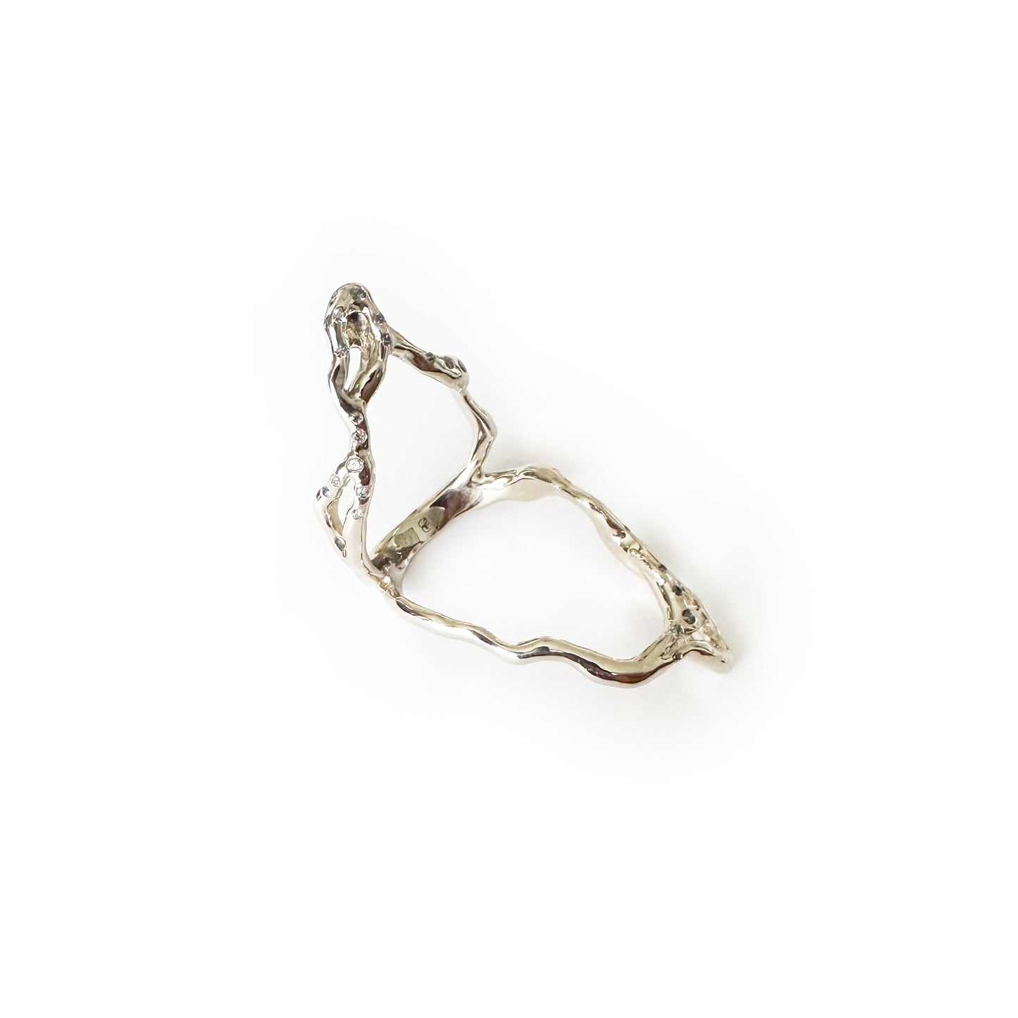 Cavaea 18k White Gold Ring
