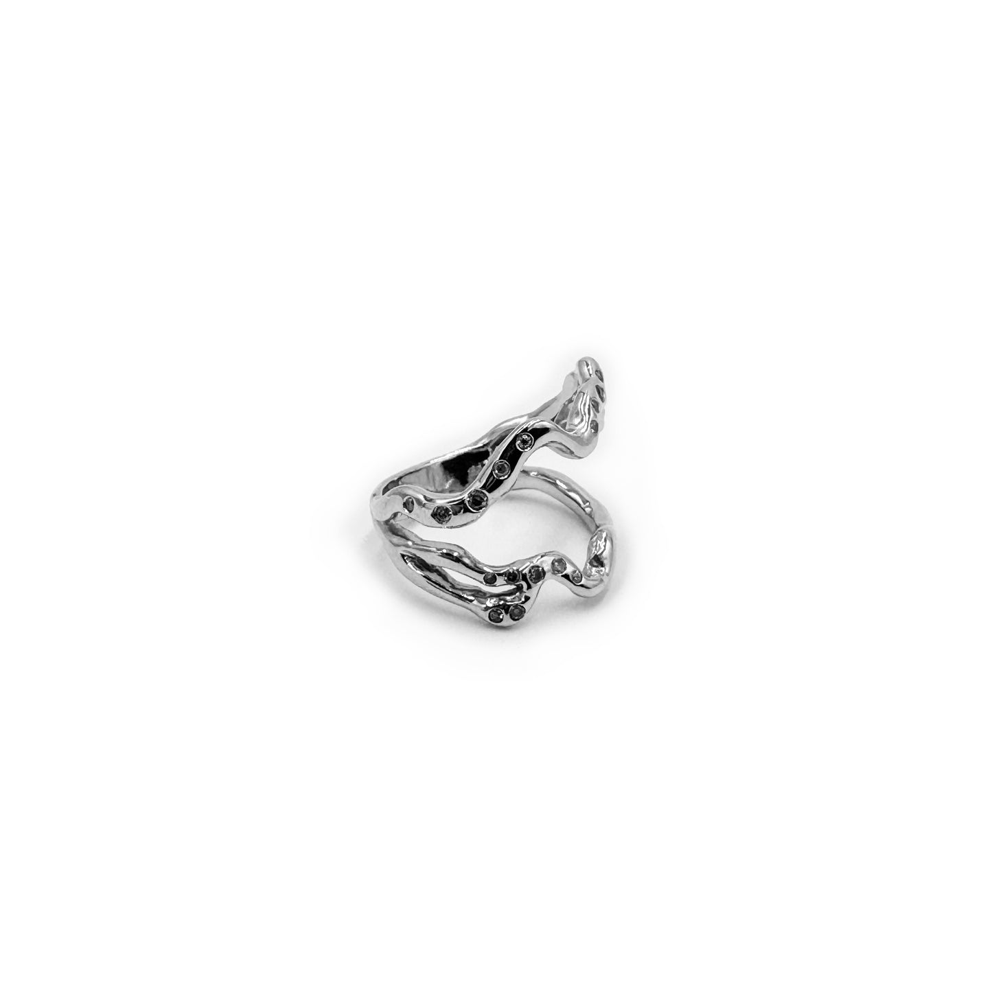 Boca de Ballena Platinum Ring With Diamonds