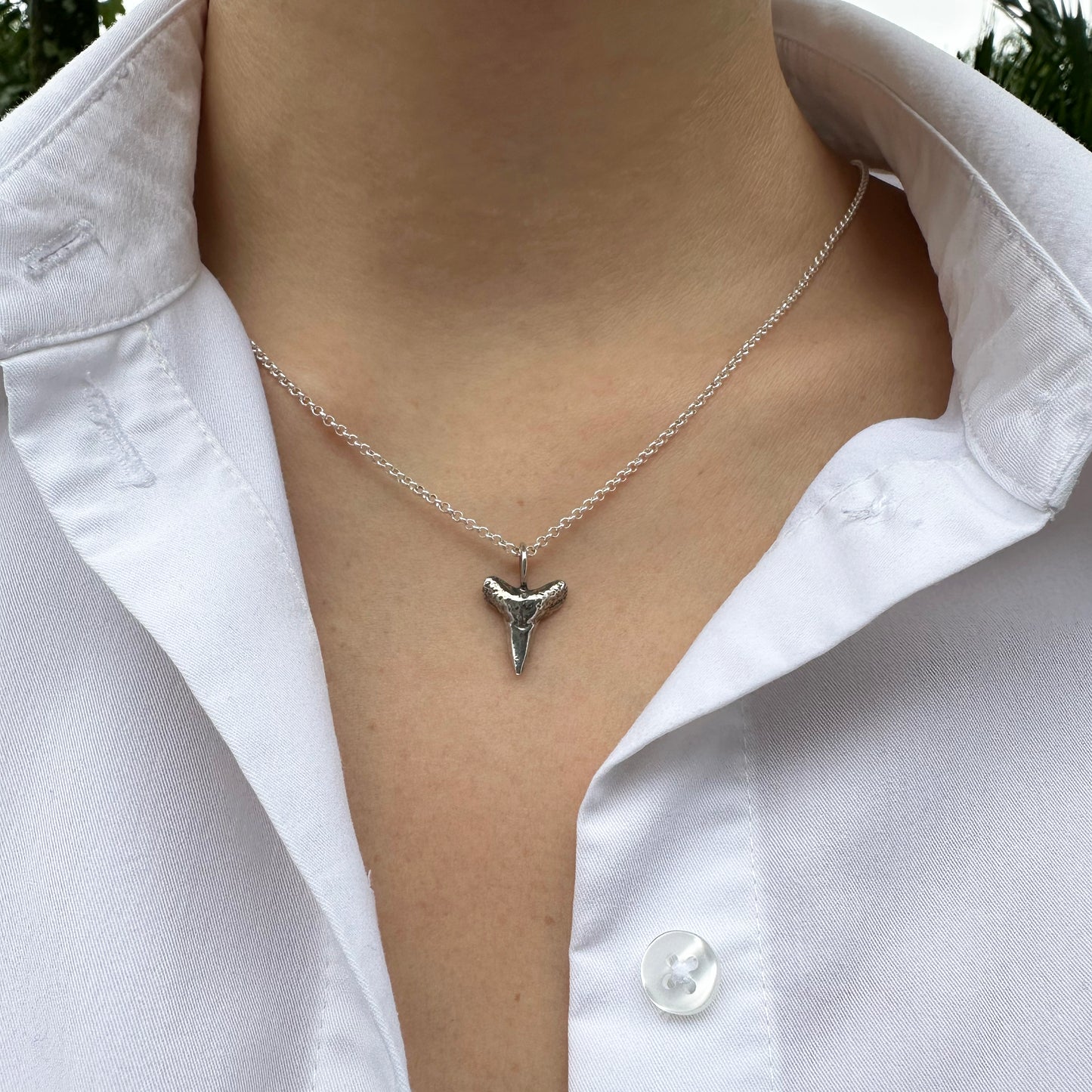 Bull Shark Thin Tooth Necklace