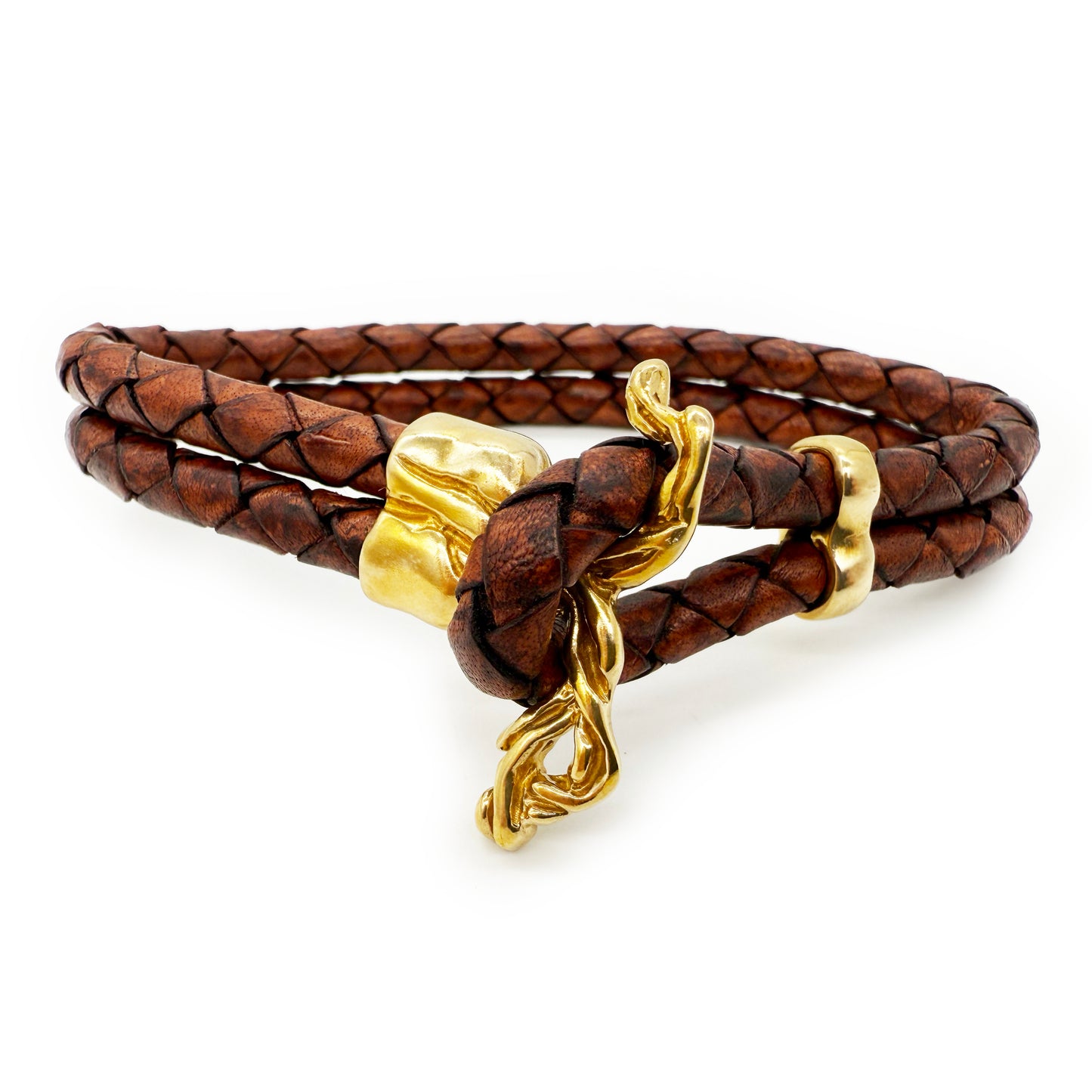Pisces Brass Brown Bracelet
