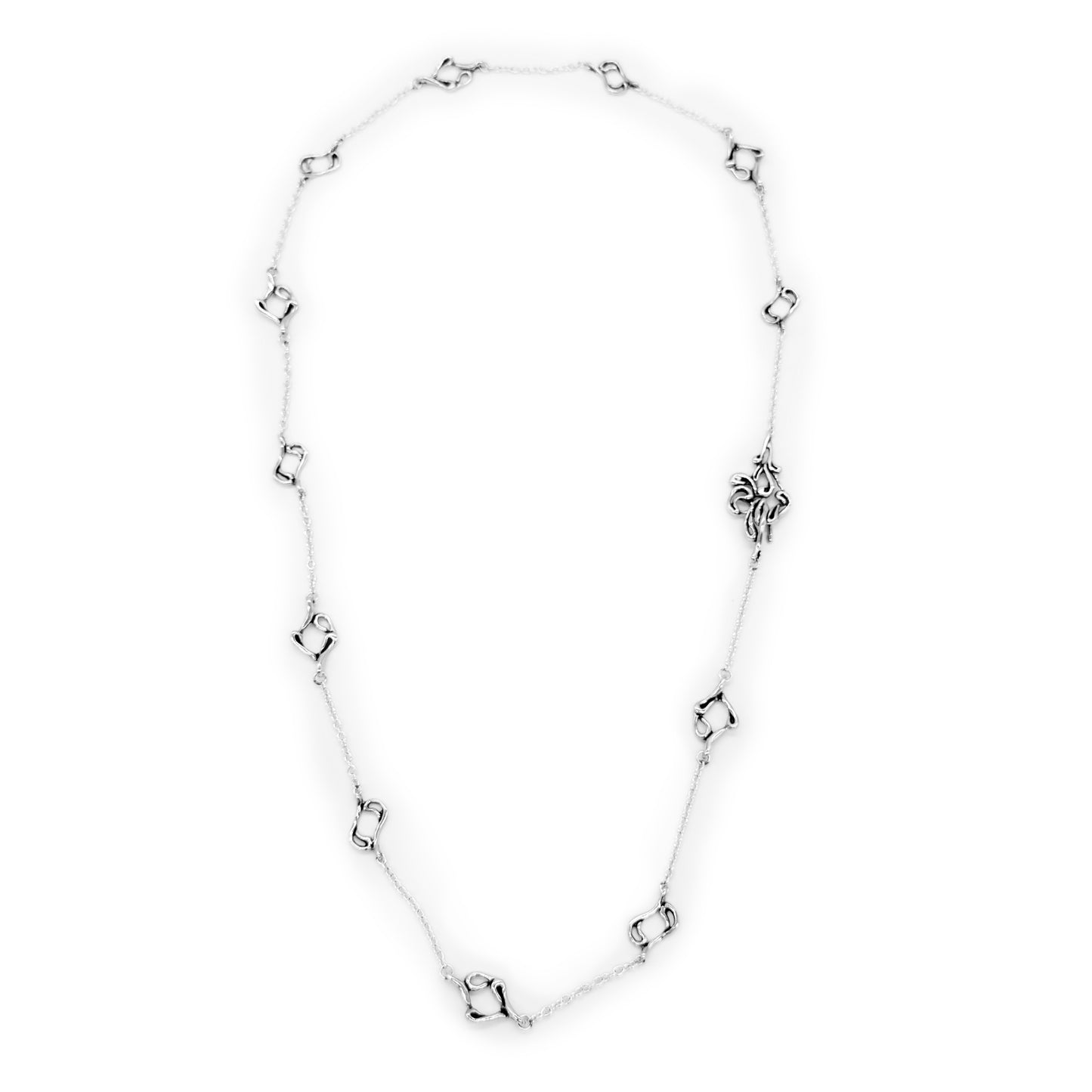 Samal Silver Long Necklace