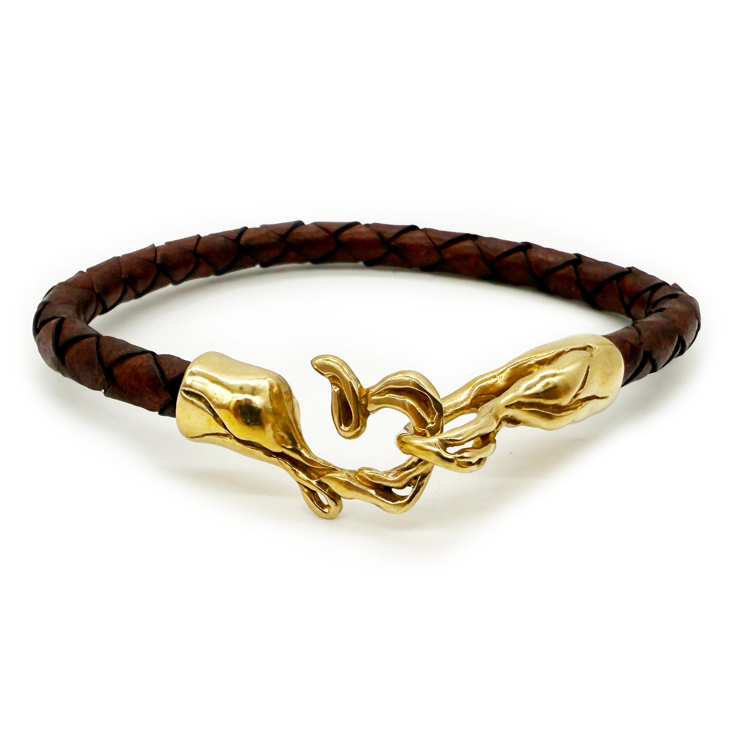 Scorpio Brass Brown Bracelet