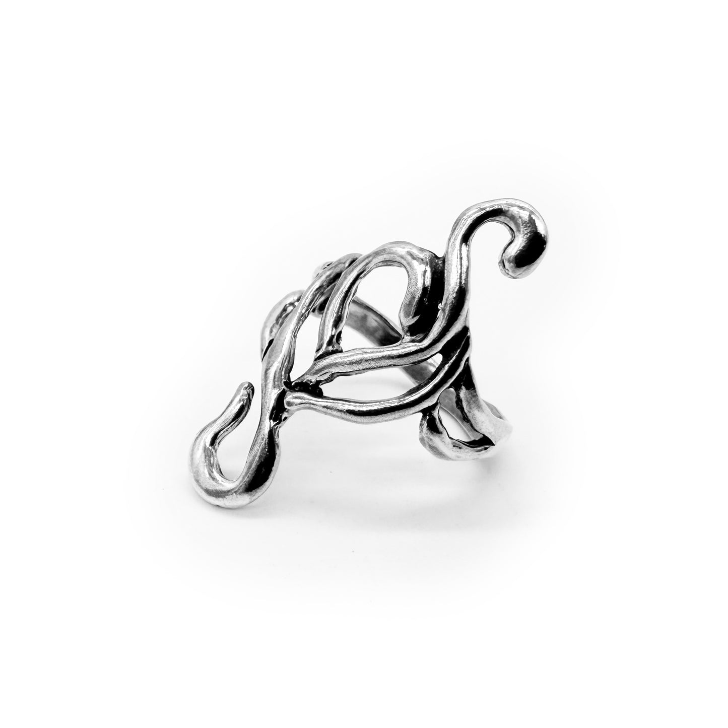 Tulpar Silver Cocktail Ring