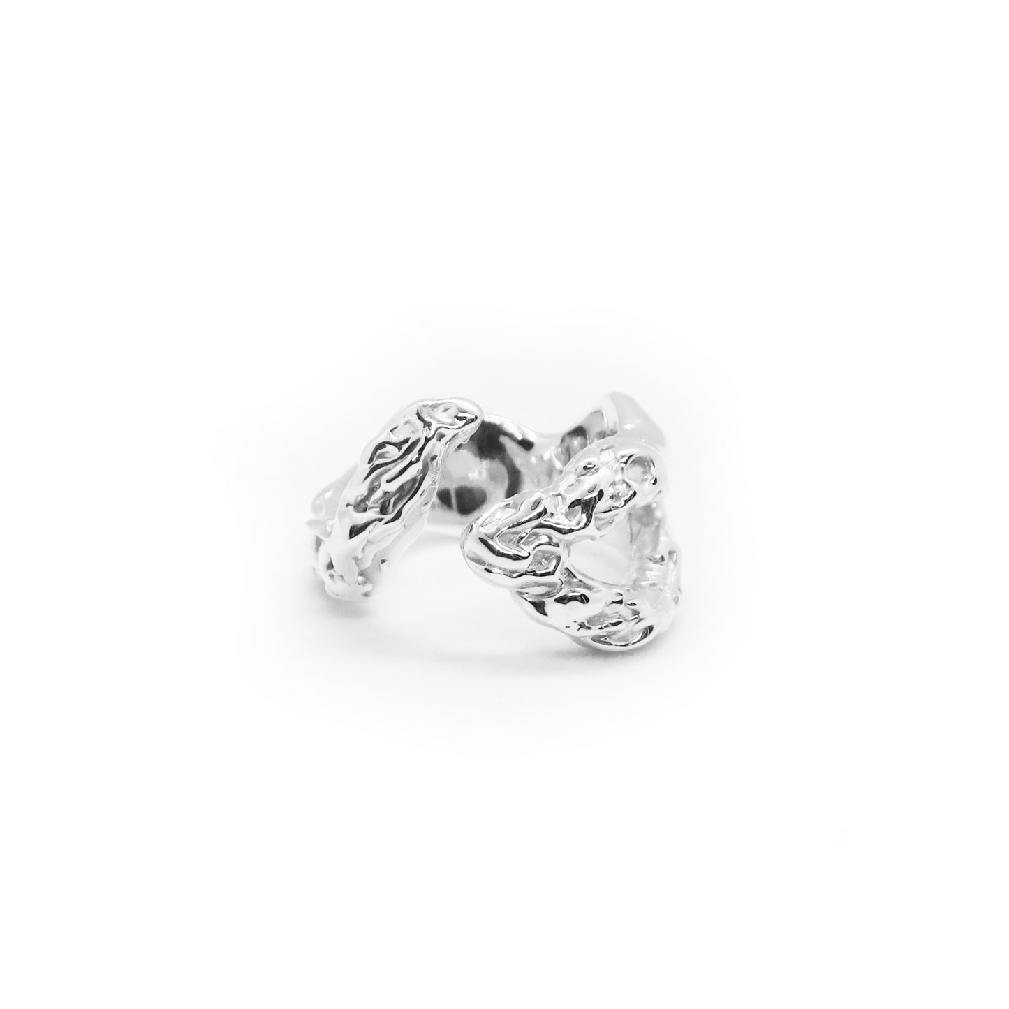 Asclepius Ring - Adjustable Ring - Open Ring - Twisted Ring - Sterling Silver Ring - Unique Ring - Fun Silver Ring - Pretty Ring