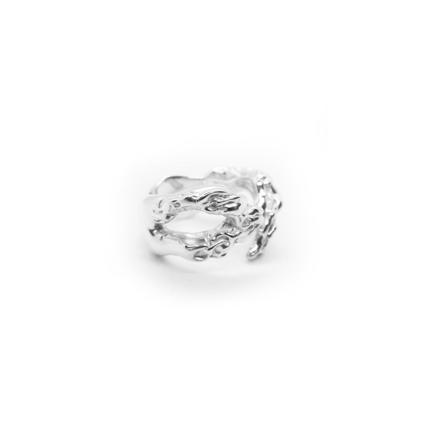 Asclepius Ring - Adjustable Ring - Open Ring - Twisted Ring - Sterling Silver Ring - Unique Ring - Different Ring - Special Ring