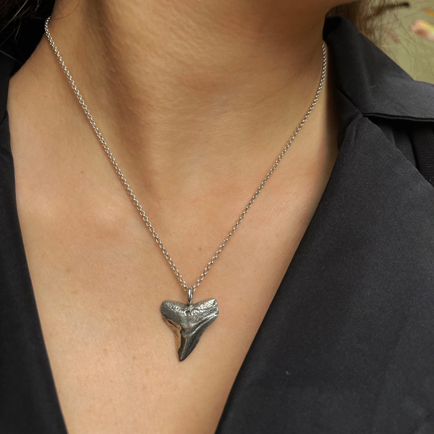 Bull Shark Slanted Tooth Necklace