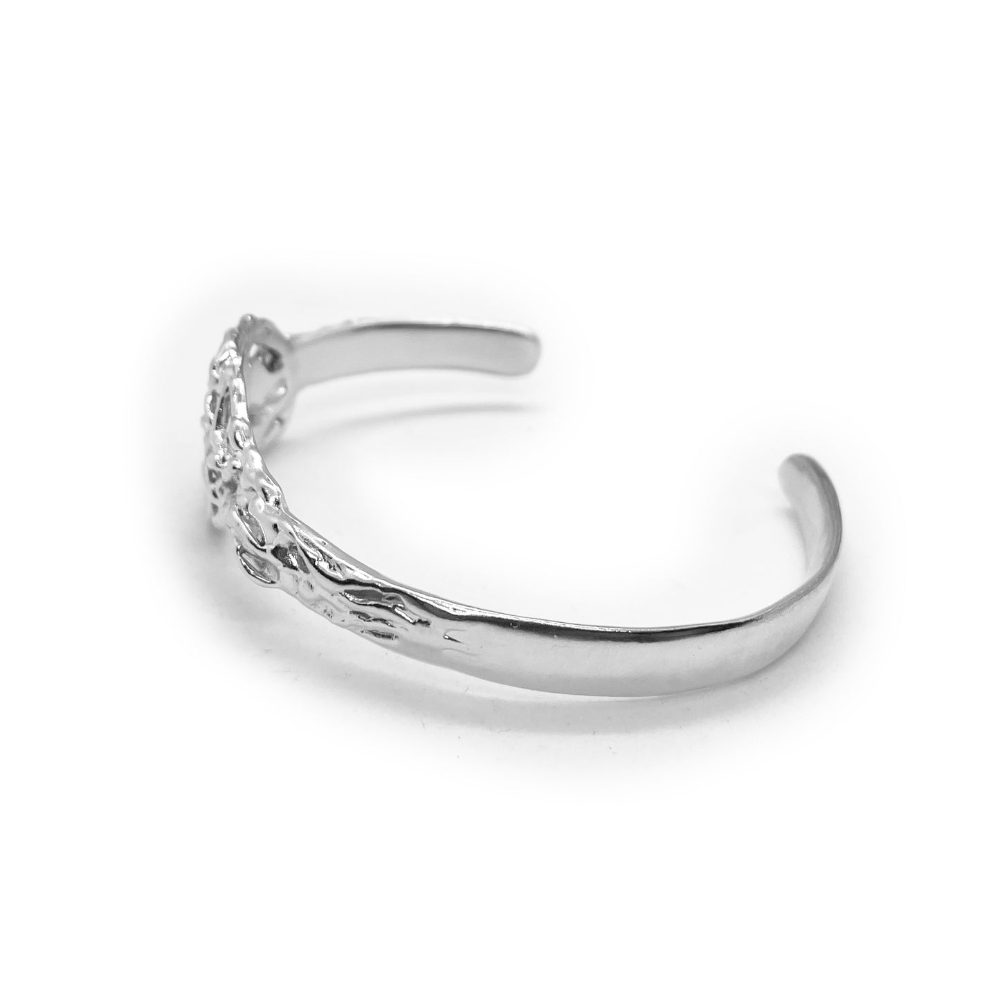 Spiritual Cuff Bracelet - Designer Jewelry - Statement Cuff Bracelet - Sterling Silver Cuff Bracelet - Free Form - Theta Wave Cuff Bracelet