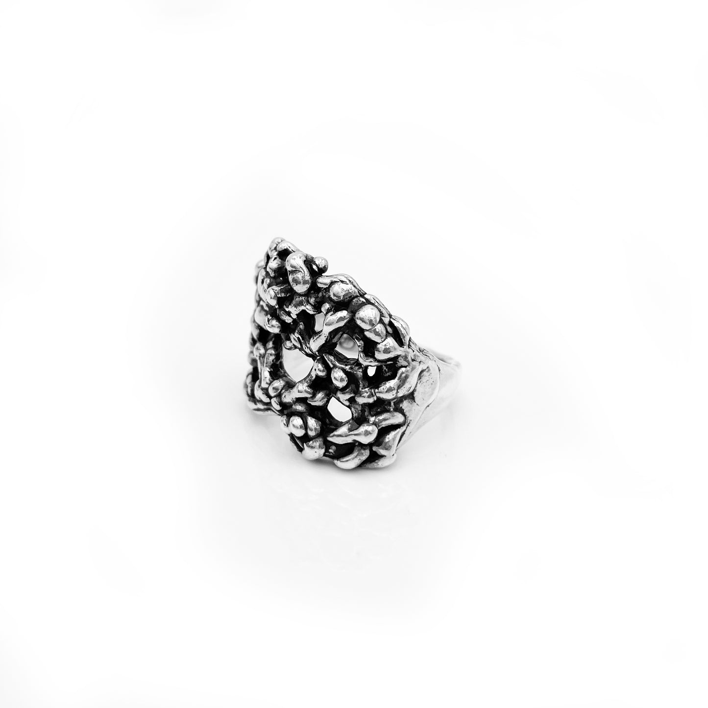 Sterling Silver Ring Marine - Foam Shape Ring - Sea Ring - Bubbly Ring - Nautical Ring - Thalassa Ring - Chunky Ring - Statement Silver Ring