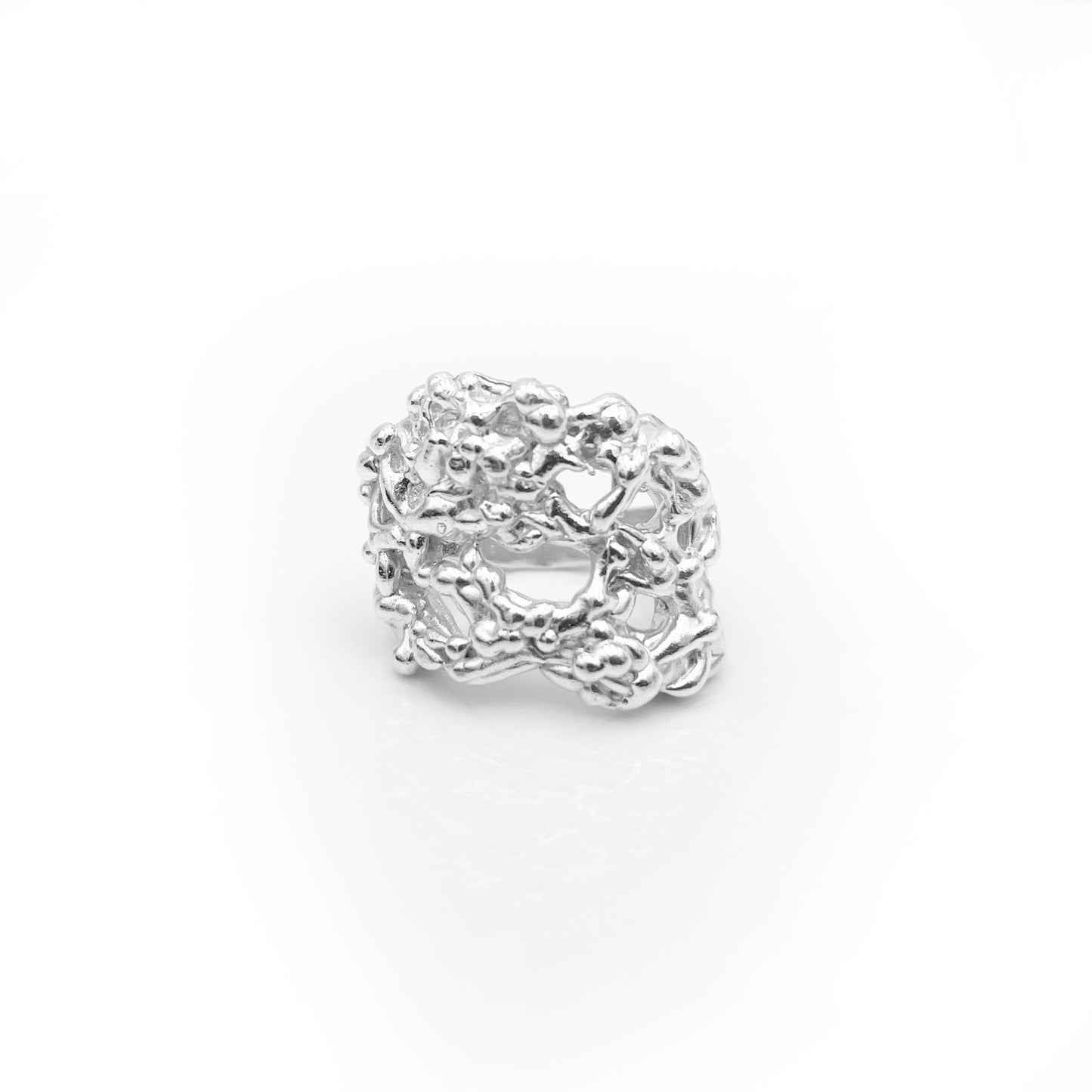 Sterling Silver Ring Marine - Foam Shape Ring - Sea Ring - Bubbly Ring - Nautical Ring - Thalassa Ring - Chunky Ring - Statement Silver Ring