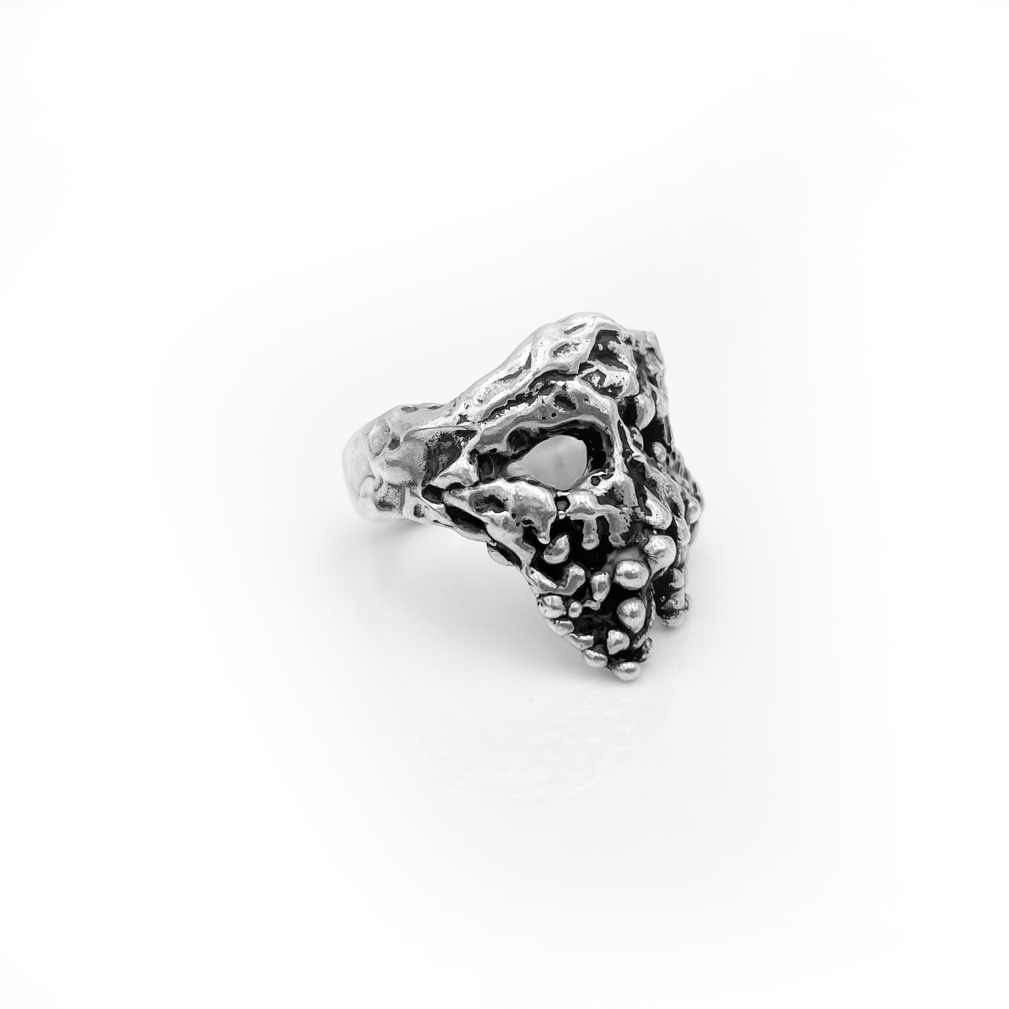 Sterling Silver Statement Ring - Greek Inspired Ring - Medusa Ring - Chunky Ring - Large Ring - Masculine Ring - Big Silver Ring - Cool Ring