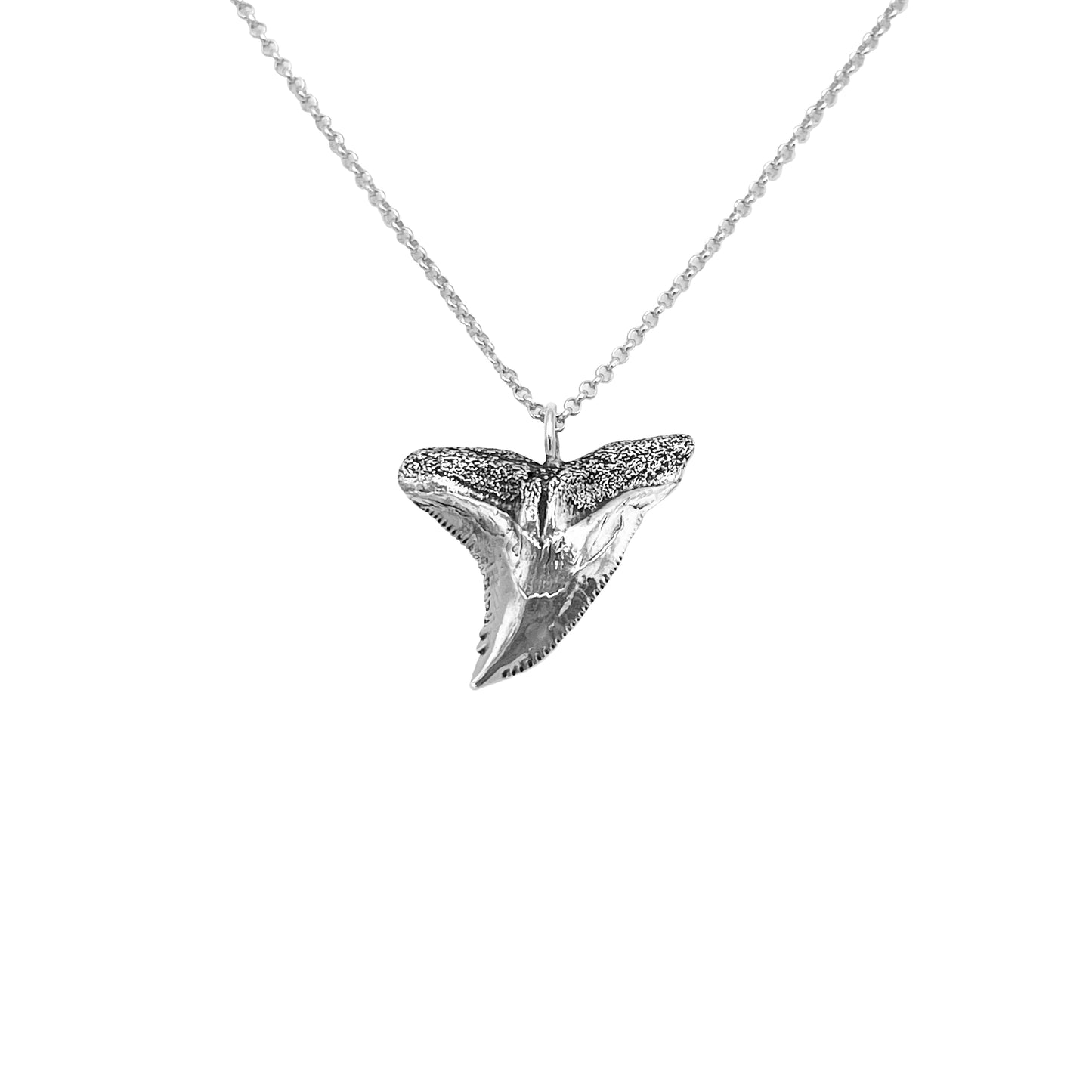 Snaggletooth Shark Tooth Pendant - Recycled Sterling Silver Shark Tooth Necklace - Bold Shark Tooth in Silver - Oxidized Silver Necklace - Snaggletooth Shark Tooth Necklace - Recycled Sterling Silver Shark Tooth Necklace - Gift for Him - Oxidized Silver Jewelry - Boyfriend gift