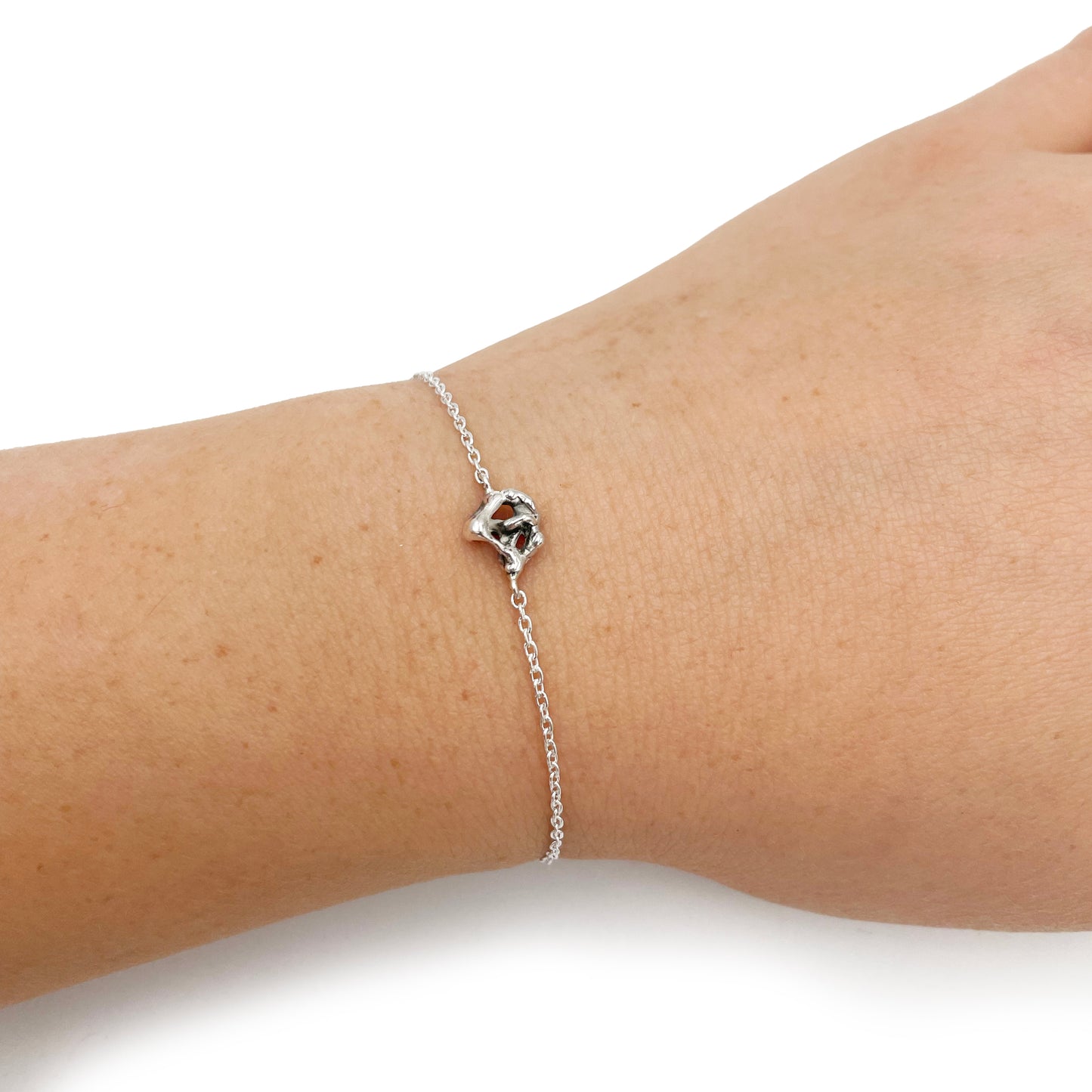 Asteria Chain Bracelet - Dainty Chain Bracelet - Designer Jewelry - Sterling Silver Chain Bracelet - Free Form