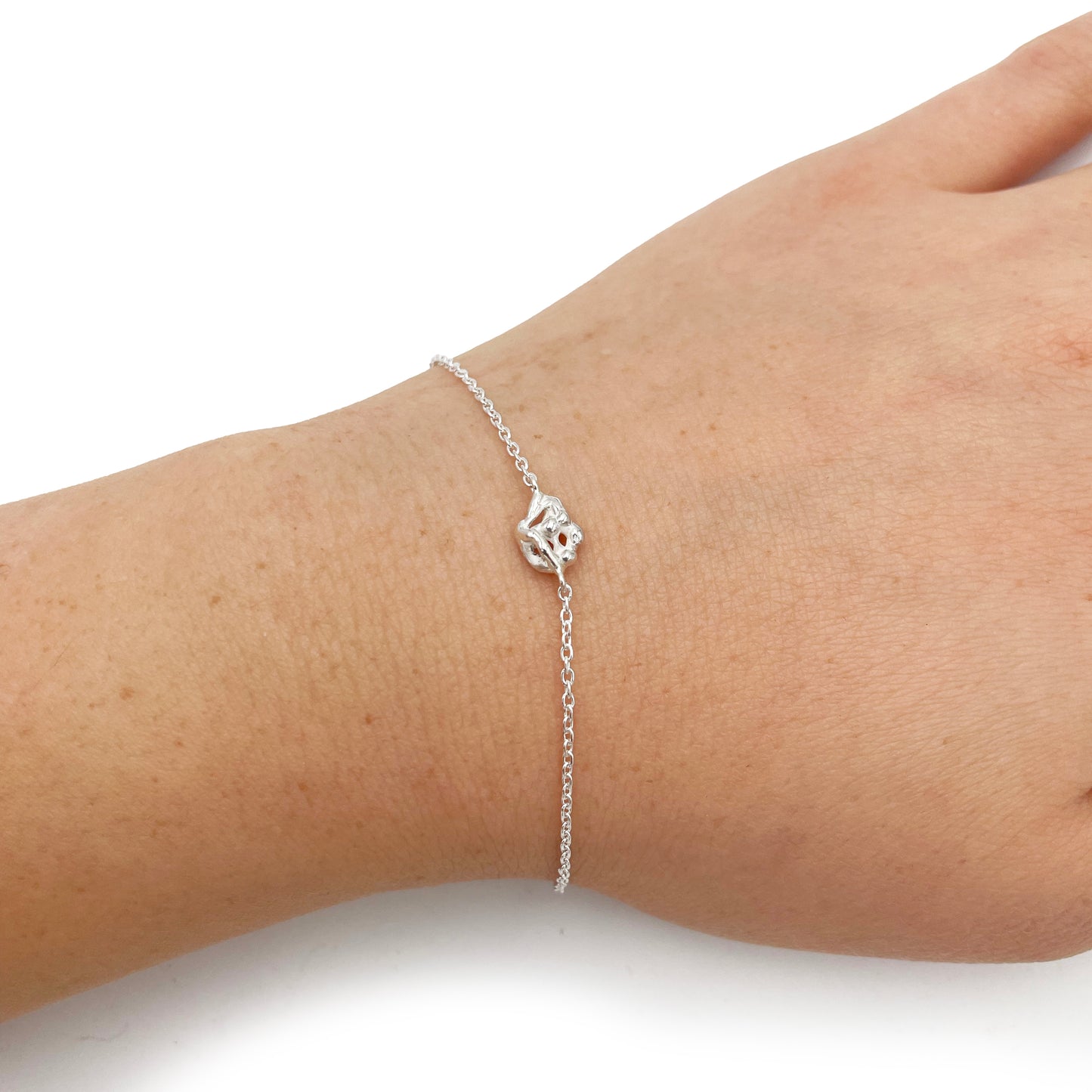 Asteria Chain Bracelet - Dainty Chain Bracelet - Designer Jewelry - Sterling Silver Chain Bracelet - Free Form