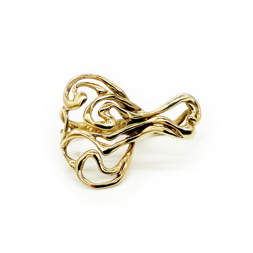 Barkhan Brass Cocktail Ring