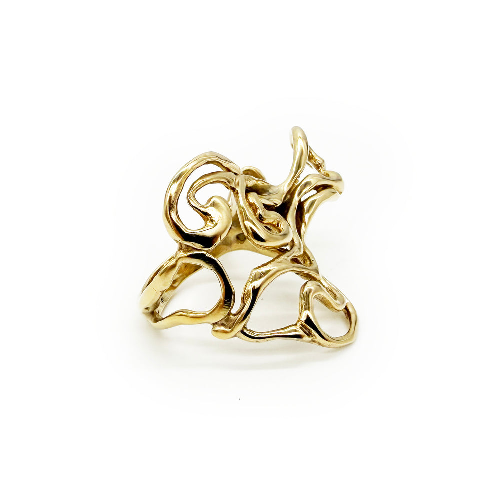 
                  
                    Barkhan Brass Cocktail Ring
                  
                