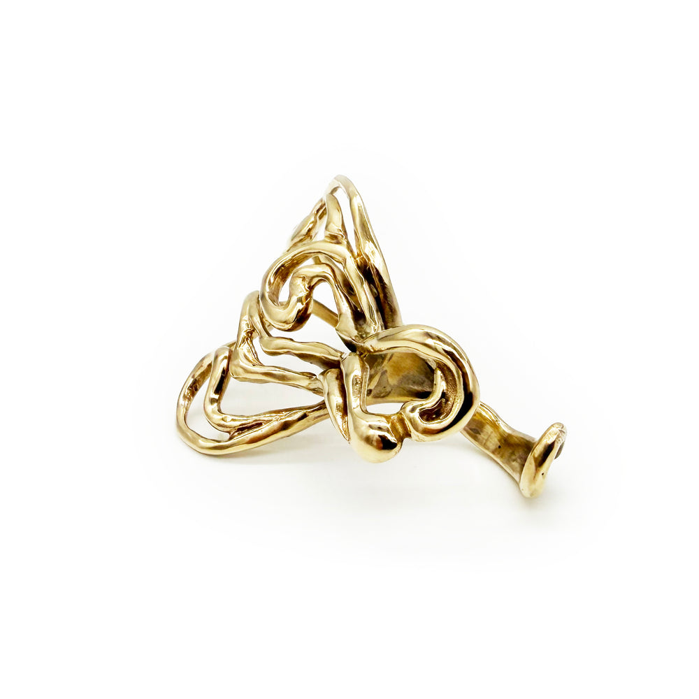
                  
                    Barkhan Brass Cocktail Ring
                  
                