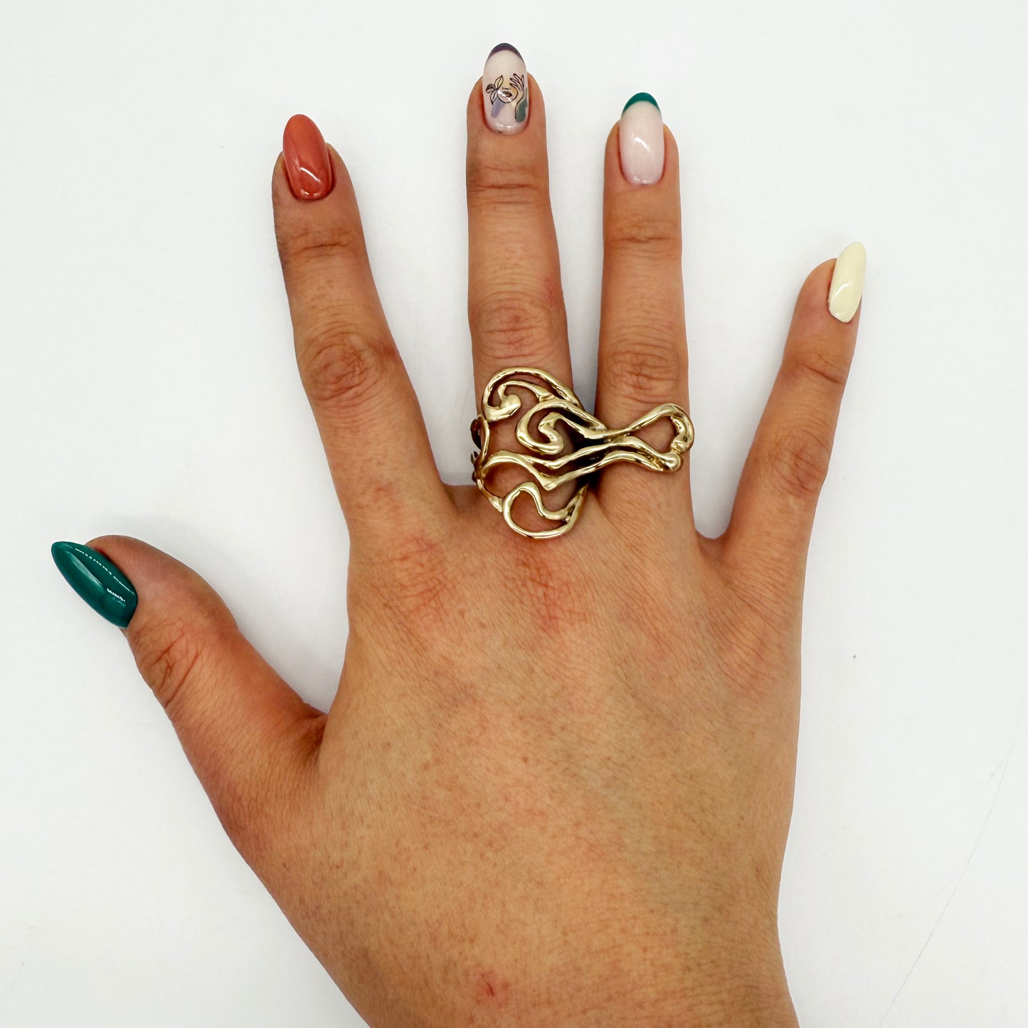 
                  
                    Barkhan Brass Cocktail Ring
                  
                