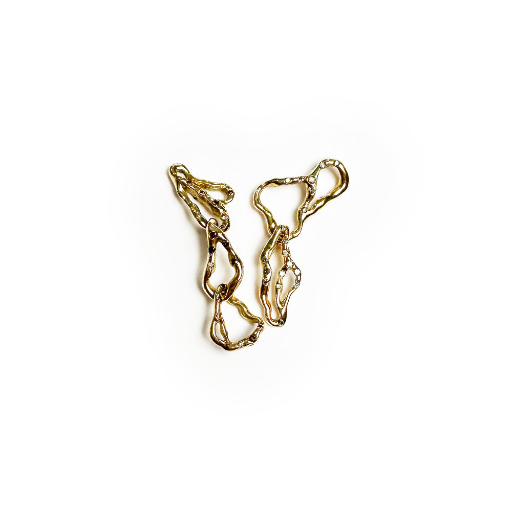 Infinity 18k Yellow Gold Earrings