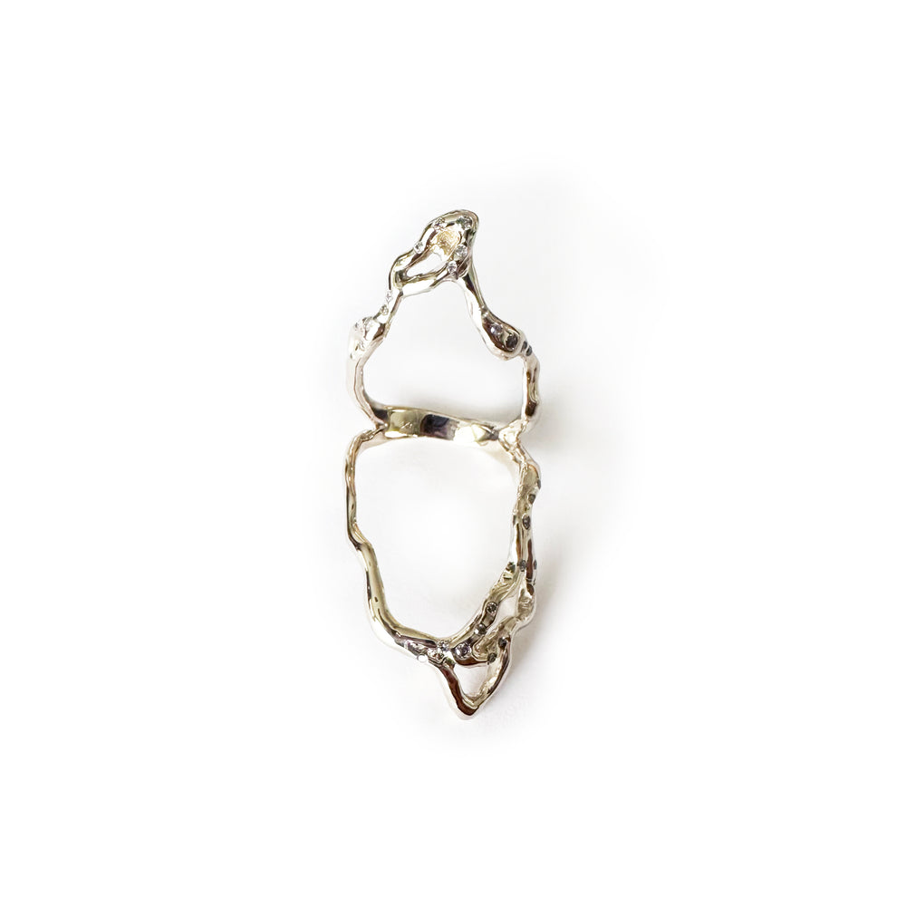 Cavaea 18k White Gold Ring