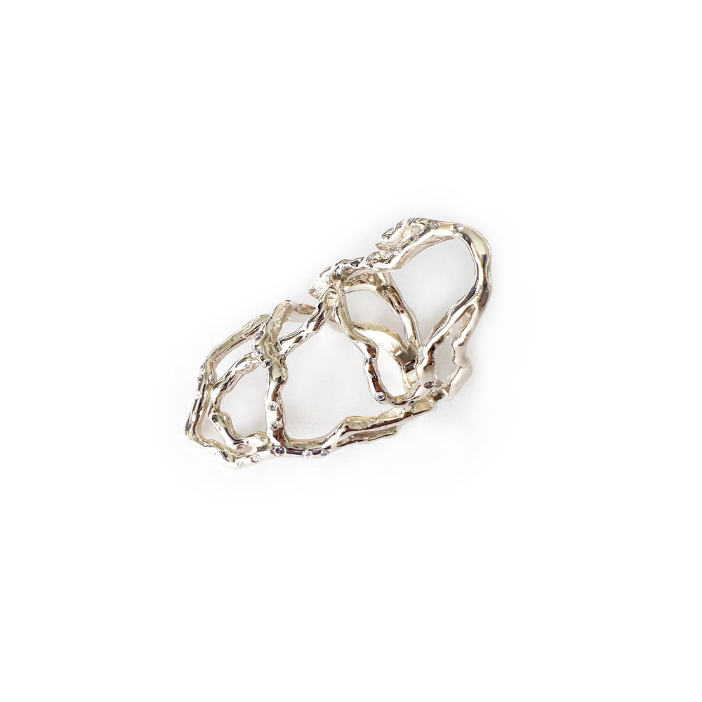 Roots 18k White Gold Ring