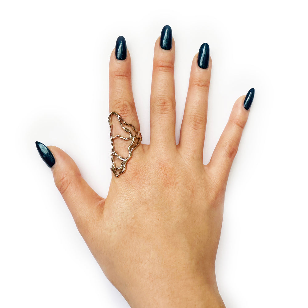 Roots 18k White Gold Ring