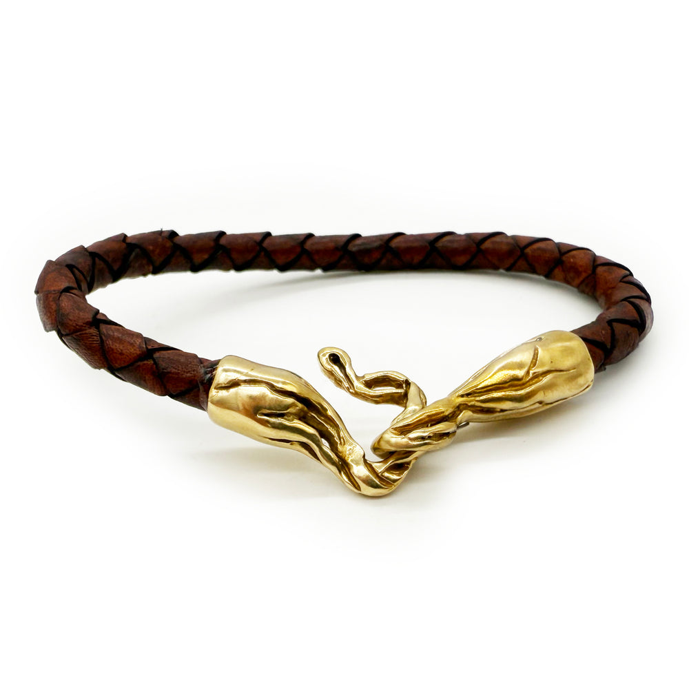 Libra Brass Brown Bracelet