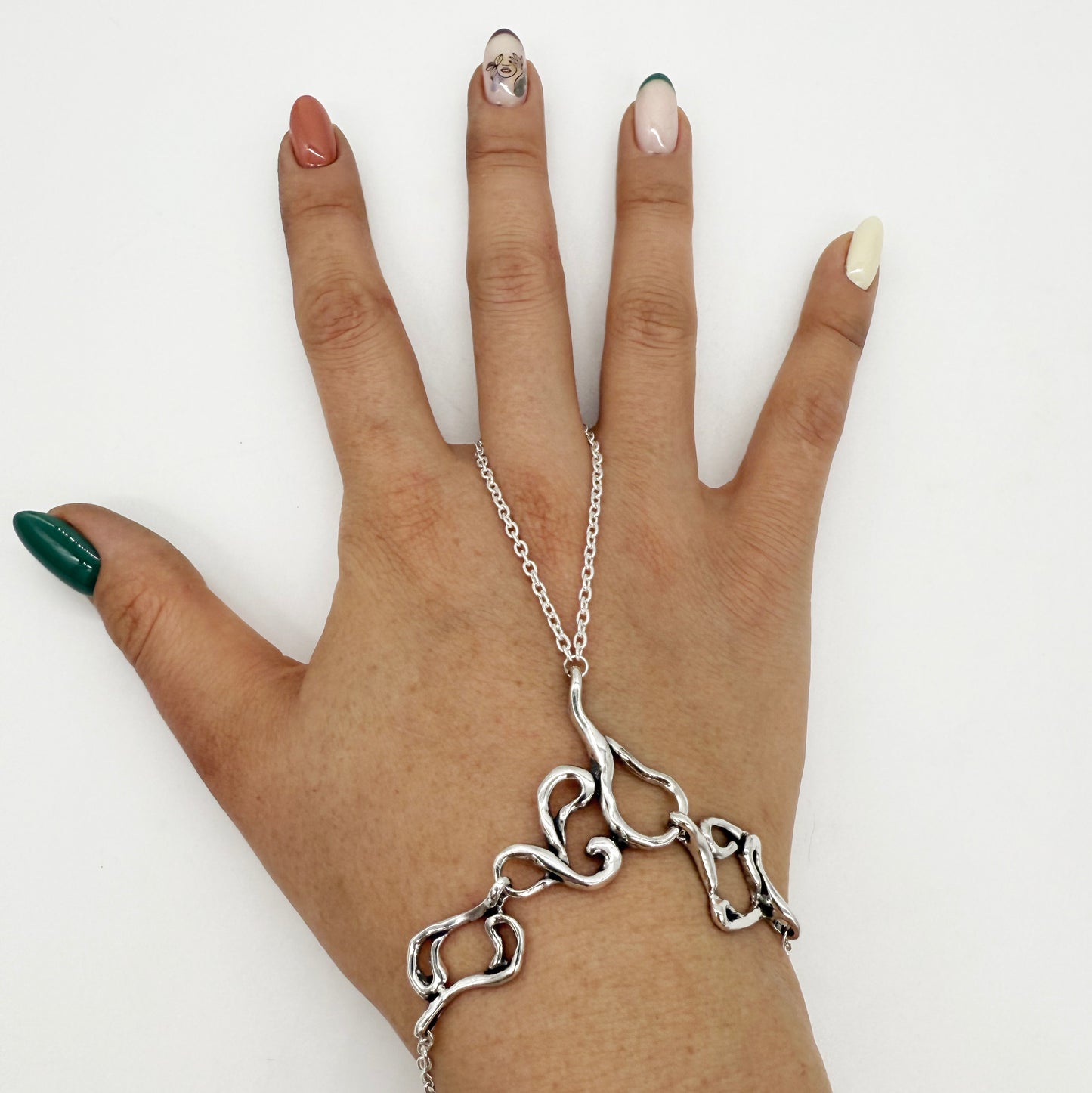 
                  
                    Samal Silver Hand Chain
                  
                