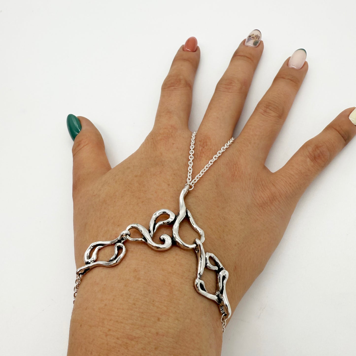 
                  
                    Samal Silver Hand Chain
                  
                