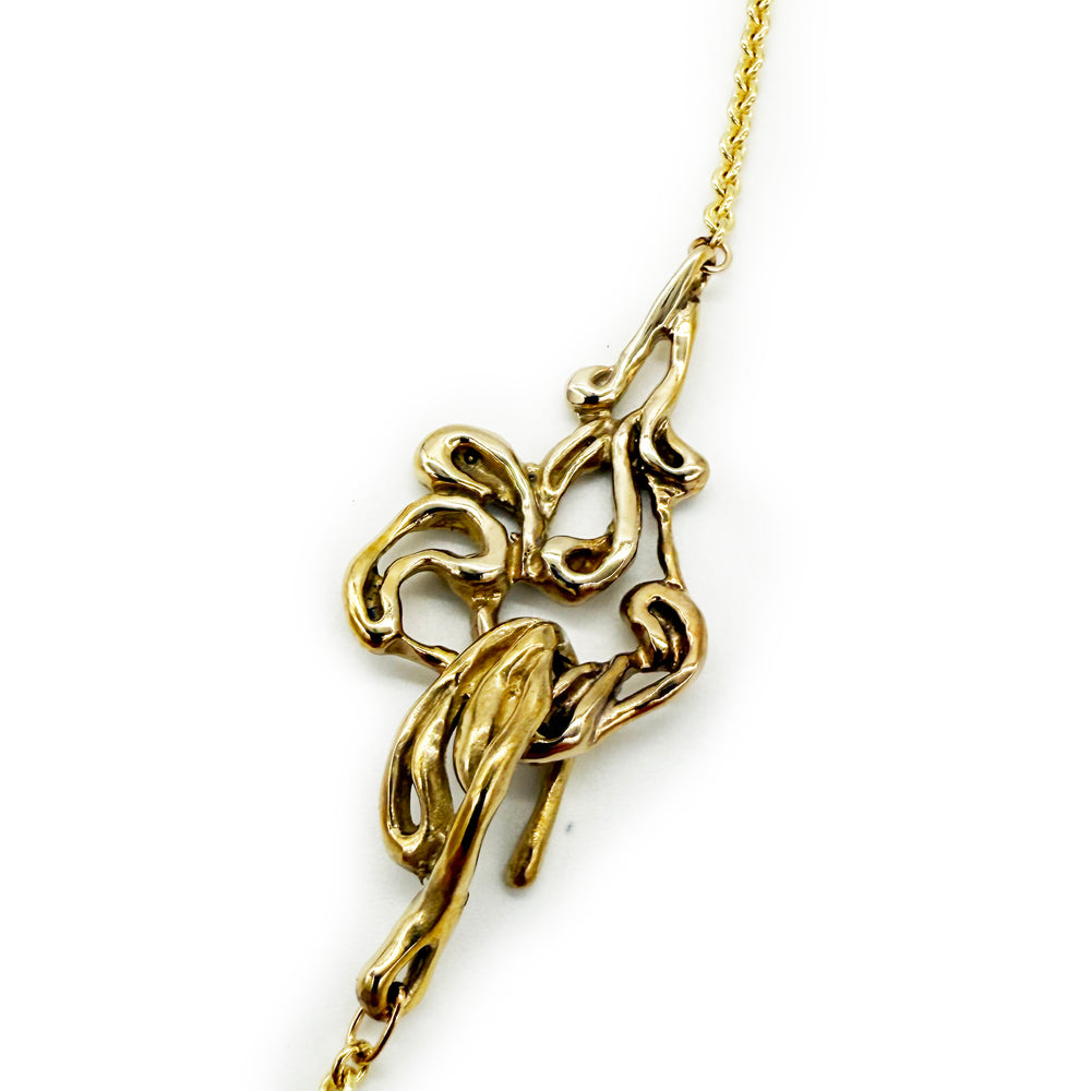 Samal Brass Long Necklace