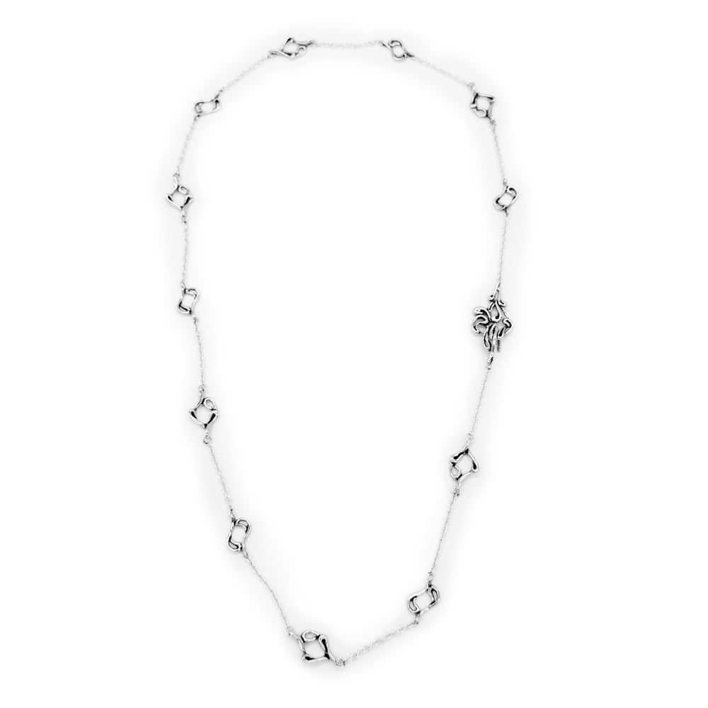 Samal Silver Long Necklace