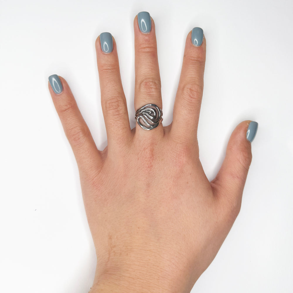 
                  
                    Sary Arka Silver Ring Stack
                  
                