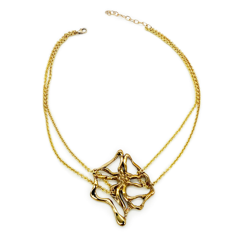 Shanyrak Brass Choker Necklace