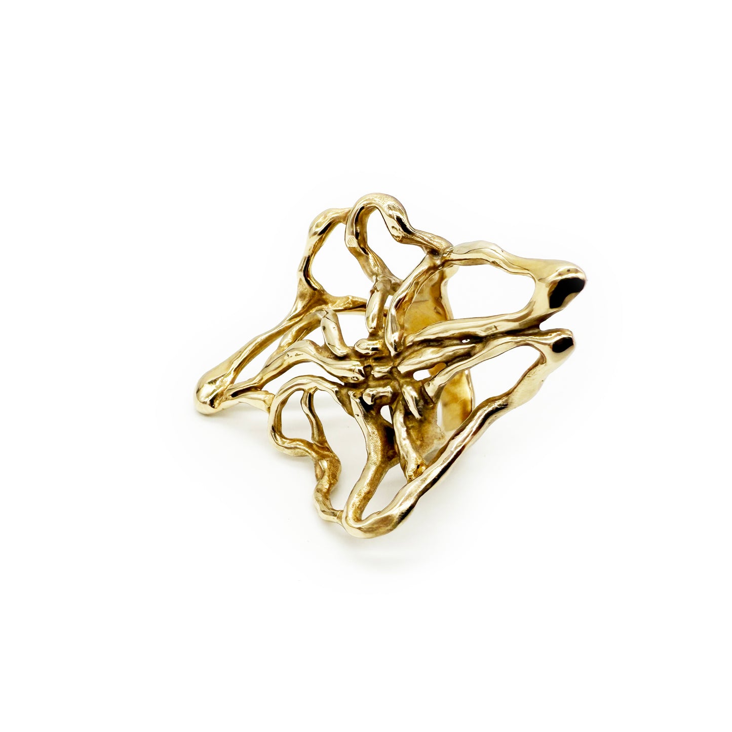 
                  
                    Shanyrak Brass Cocktail Ring
                  
                