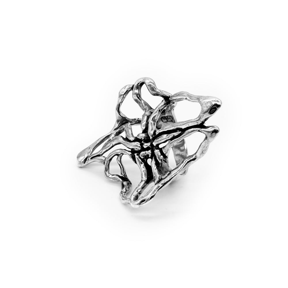 
                  
                    Shanyrak Silver Cocktail Ring
                  
                