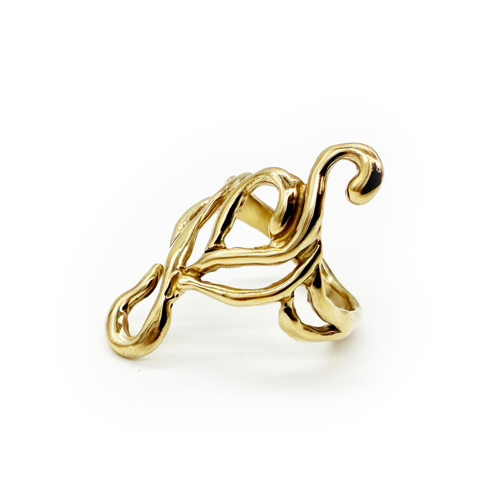 
                  
                    Tulpar Brass Cocktail Ring
                  
                
