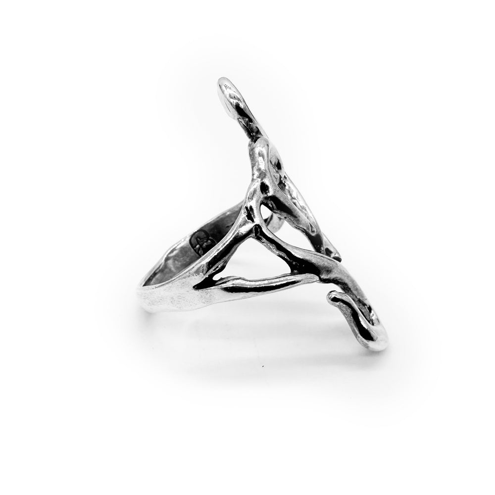
                  
                    Tulpar Silver Cocktail Ring
                  
                