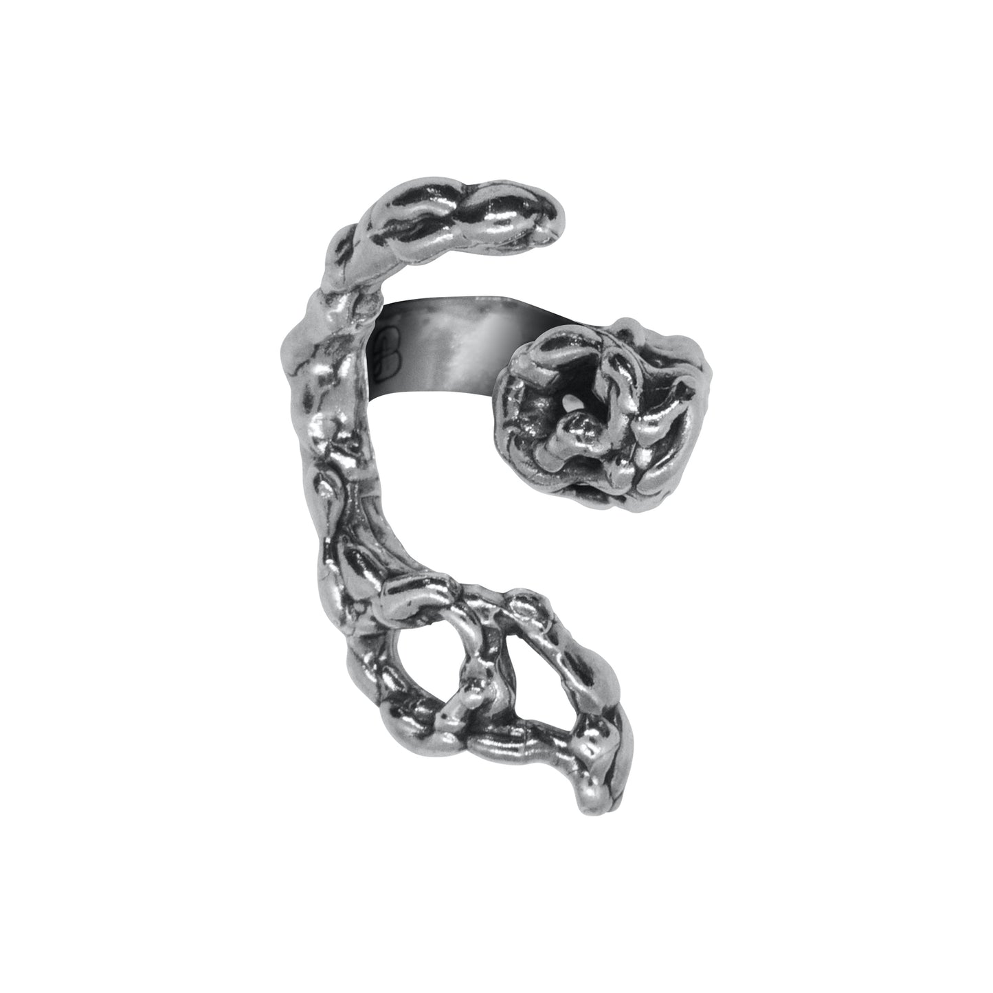 Crescent Ring - Spiritual Ring - Designer Jewelry - Organic Shape Ring - Sterling Silver Ring - Positive Ring - Inspiring Ring