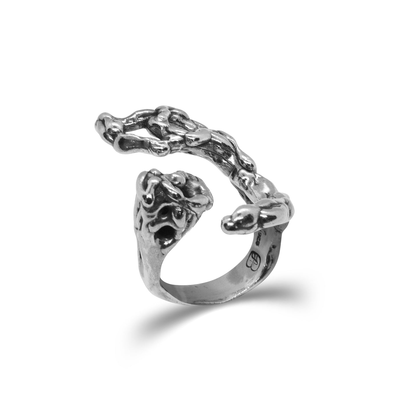 Crescent Ring - Spiritual Ring - Free Form Ring - Art Nouveau -Designer Jewelry - Organic Shape Ring - Sterling Silver Ring - Positive Ring - Inspiring Ring - Moon Ring