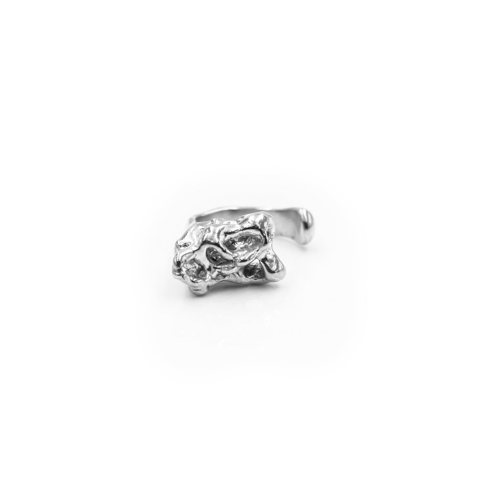 Spiritual Ring - Designer Jewelry - Organic Shape Ring - Sterling Silver Ring - Flower Ring -Positive Ring - Inspiring Ring - Edelweiss Ring