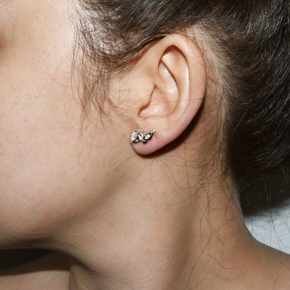 
                  
                    Comet Stud Earrings - Designer Studs - Asymmetric Studs - Organic Shape Studs - Sterling Silver Ear Climbers - Cosmic Studs - Inspiring Studs - Free Form Earrings
                  
                