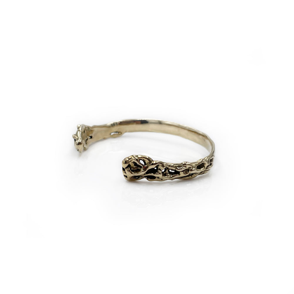 Spiritual Cuff Bracelet - Designer Jewelry - Statement Cuff Bracelet - Brass Bracelet - Free Form - Kalypso Cuff Bracelet - Brass Cuff Bracelet