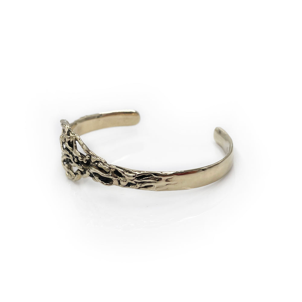 
                  
                    Spiritual Cuff Bracelet - Designer Jewelry - Statement Cuff Bracelet - Solid Brass Cuff Bracelet - Free Form - Theta Wave Cuff Bracelet
                  
                