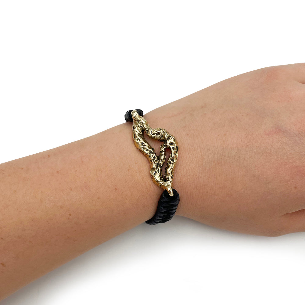 
                  
                    Brass Bracelet Nebula - Leather Bracelet - Leather Braided Bracelet - Solid Brass Bracelet - Custom Size Bracelet - Cosmic Bracelet
                  
                