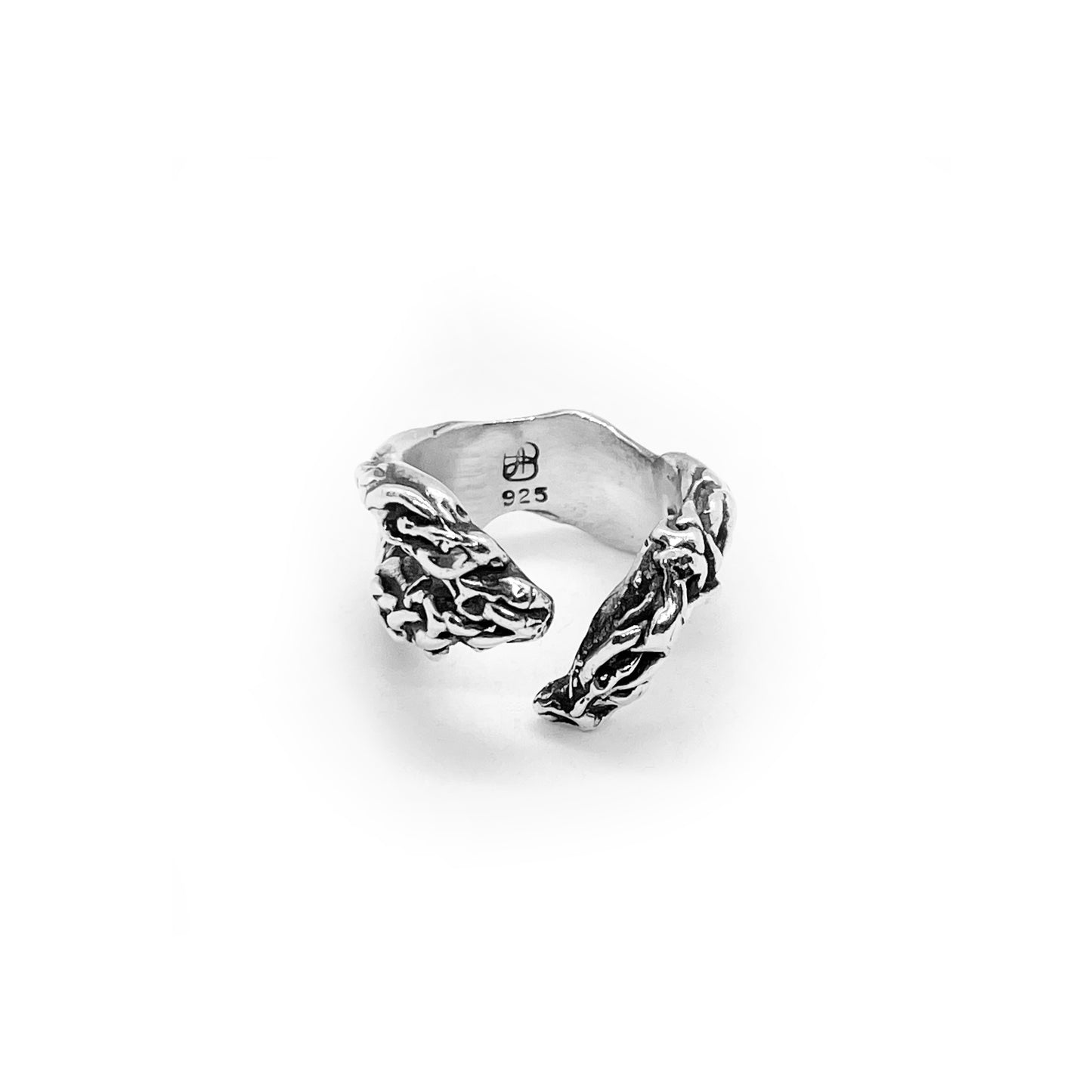 Asclepius Ring - Adjustable Ring - Open Ring - Twisted Ring - Sterling Silver Ring - Unique Ring - Fun Silver Ring - Pretty Ring