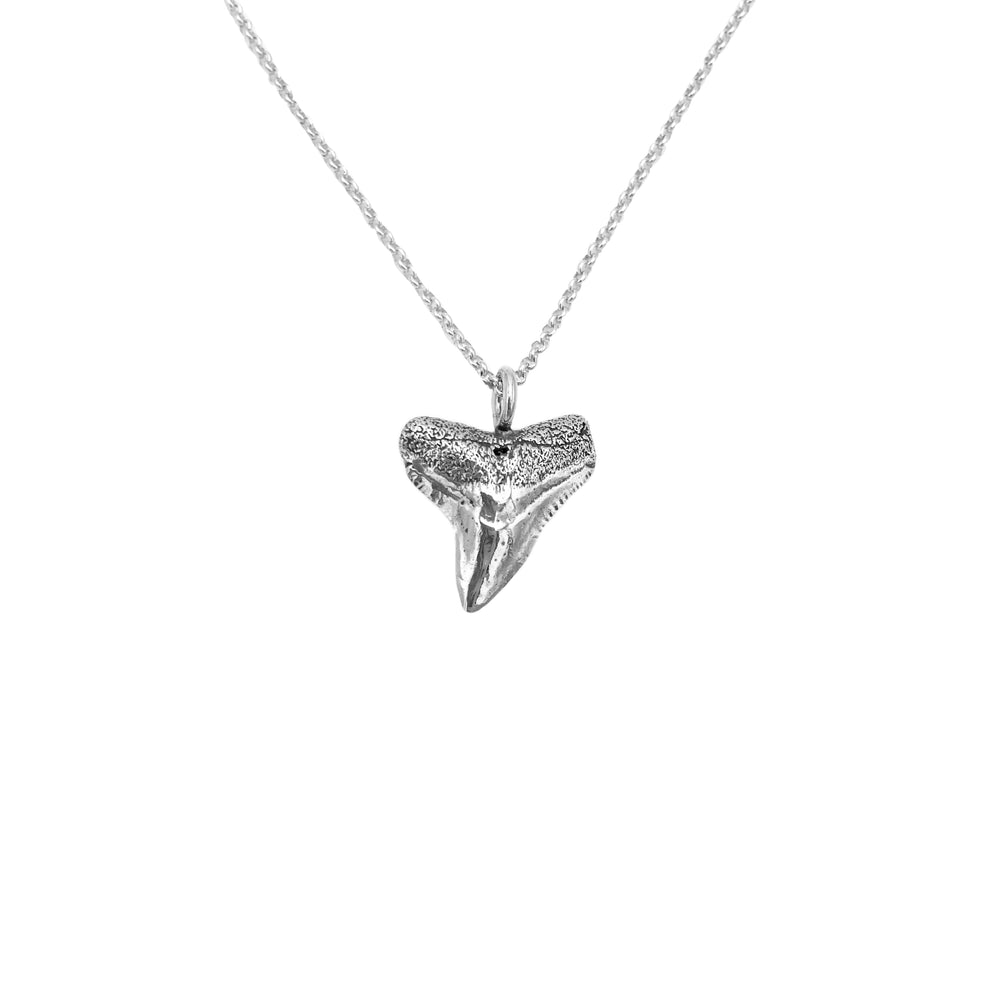 Bull Shark Tooth Necklace - Slanted Shark Tooth Pendant - Gift for Him - Oxidized Silver Jewelry - Gorgeous Shark Tooth Necklace